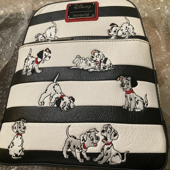 Loungefly Disney 101 Dalmatians Striped Mini Backpack Loungefly Disney 101 Dalmatians Striped Mini Backpack